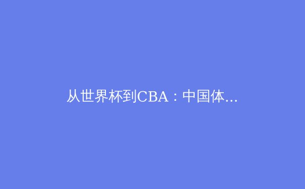 从世界杯到CBA：中国体育产业数字化转型的机遇与挑战 - 3